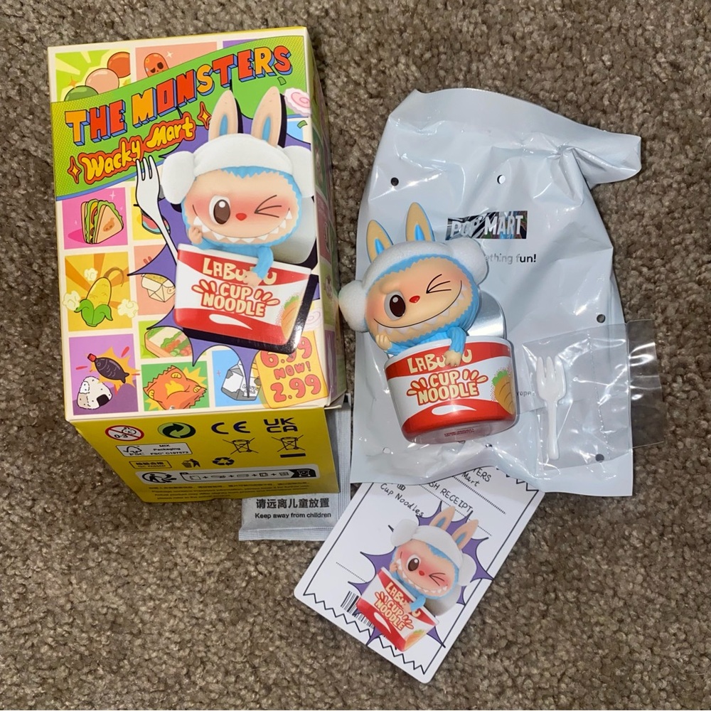 Confirmed Pop Mart The Monsters Wacky Mart Cup of Noodles Labubu